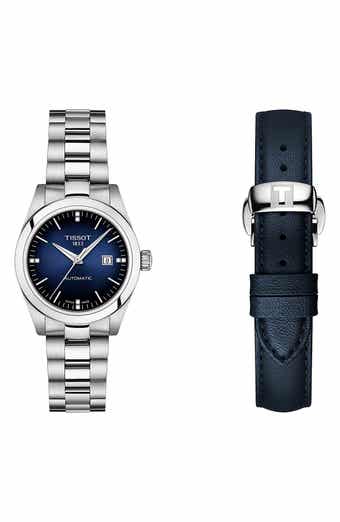 Tissot T-My Diamond Automatic Bracelet Watch & Leather Strap Gift Set, 29.3mm