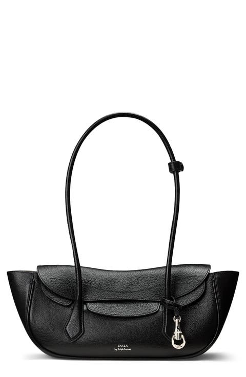 Small Polo Blaze Grained Leather Shoulder Bag