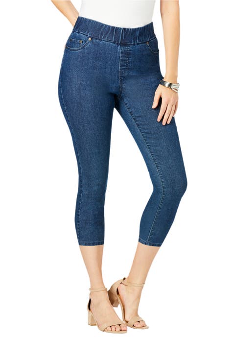 Comfort Waist Stretch Denim Capris (Plus Available)