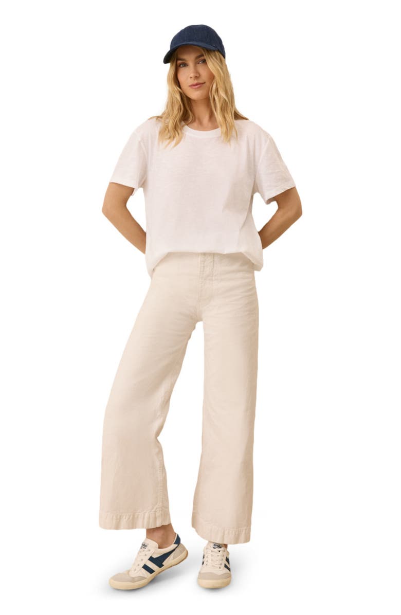 Pact Organic Cotton Featherweight Slub Relaxed Tee, Main, color, White