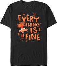 Inside Out 2 Men's Inside Out 2 Anxiety Everything Is Fine Graphic T-Shirt