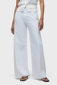 Hudson Jeans Jodie Frayed Seam Loose Wide Leg