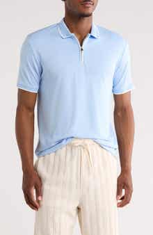 DENIM AND FLOWER Quarter Zip Polo