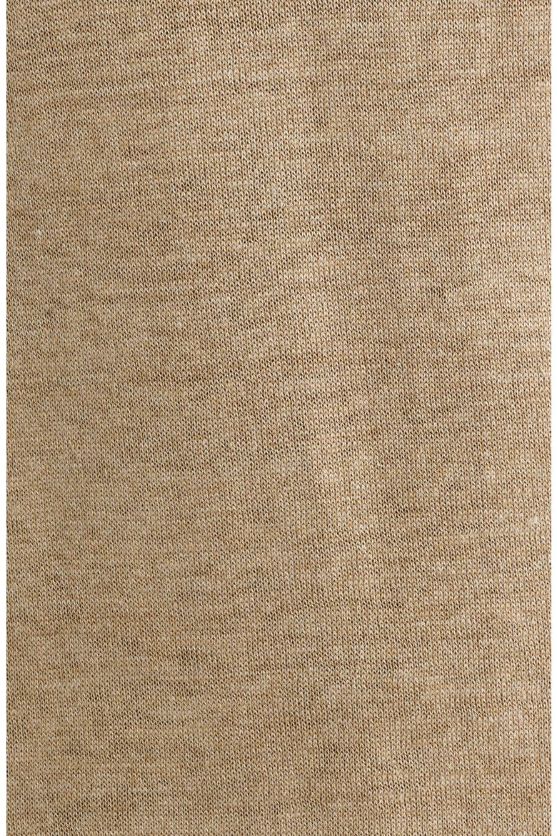 Cormack Long Sleeve Crewneck Linen & Silk Pullover, Alternate, color, SOFT BEIGE