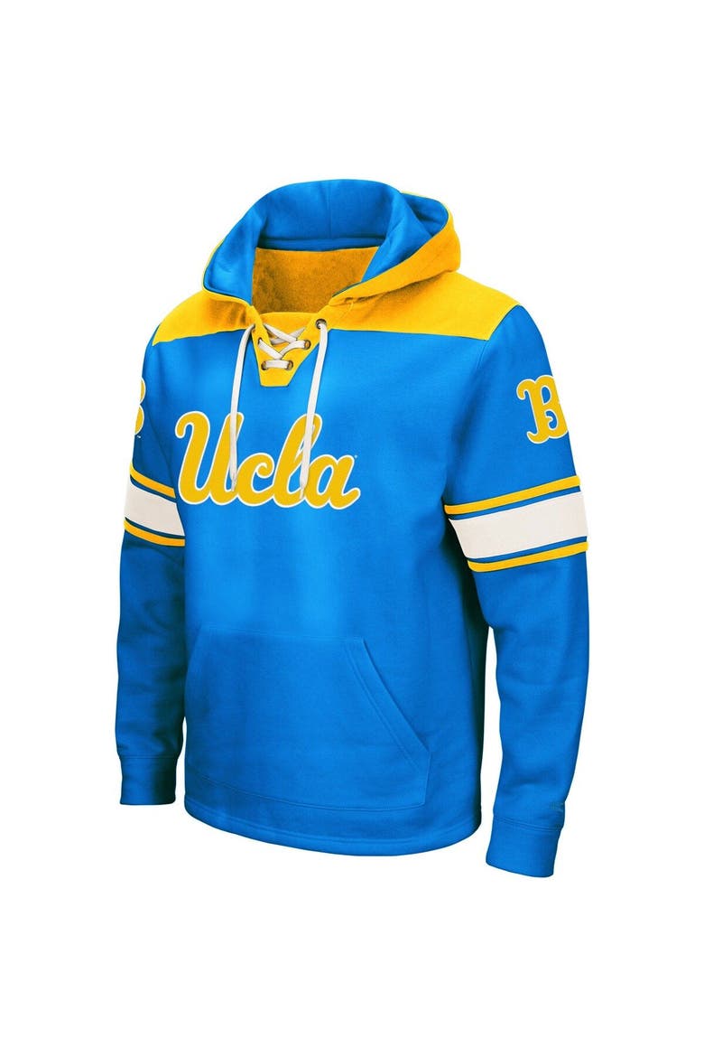 Men's Colosseum Blue UCLA Bruins 2.0 Lace-Up Pullover Hoodie, Alternate, color, Blue