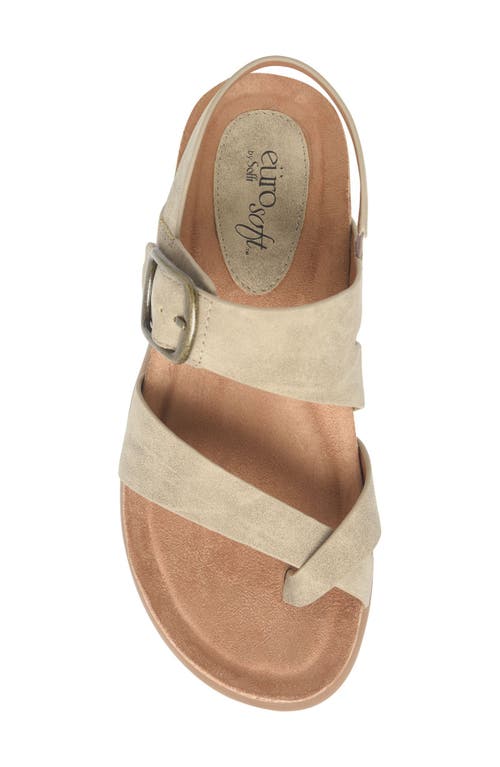 Eurosoft Hampton Toe Loop Slingback Sandal In Stone Taupe