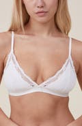 COTTON ON BODY Women's Everyday Lace Triangle Padded Bralette