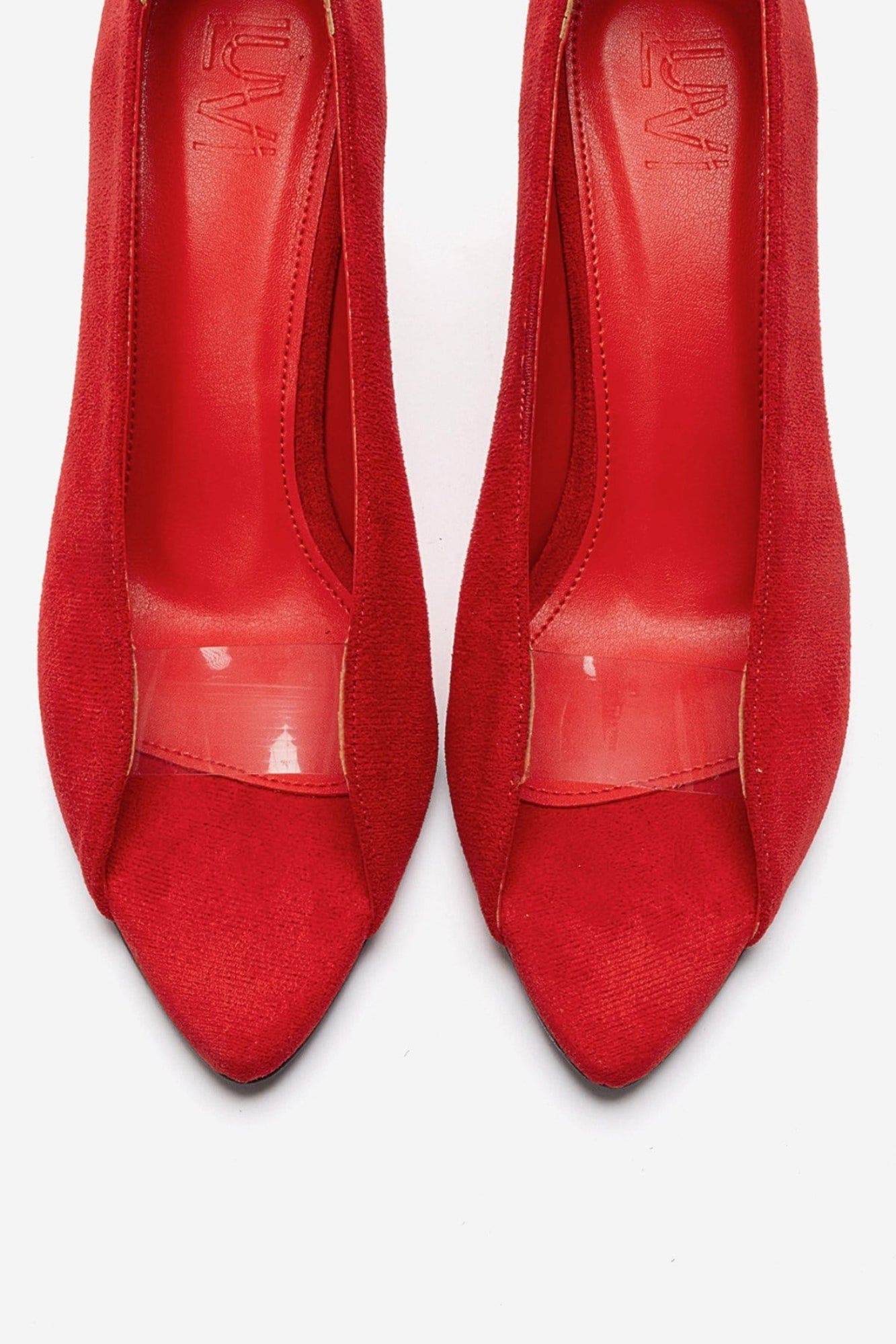 Varelia Stiletto Sandal, Alternate, color, Red Suede