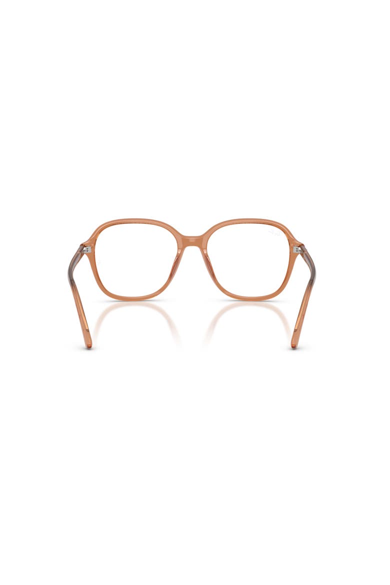 56mm Square optical glasses, Alternate, color, Brown