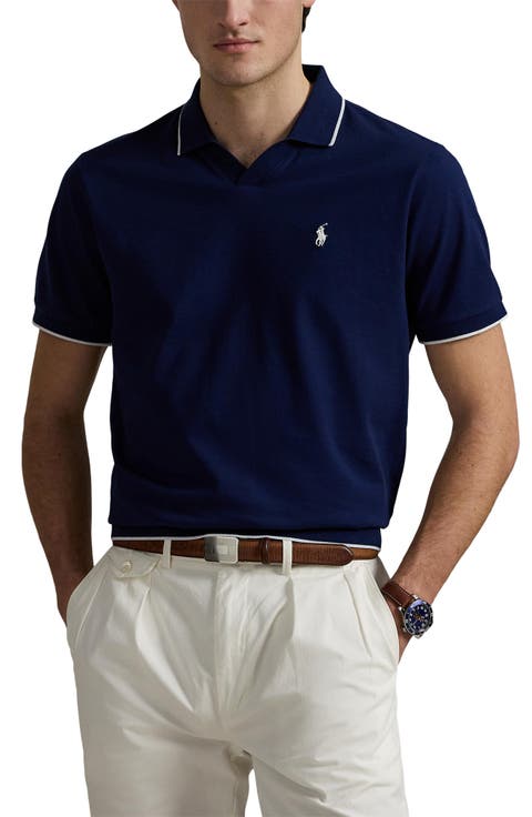 Jacquard Mesh Polo