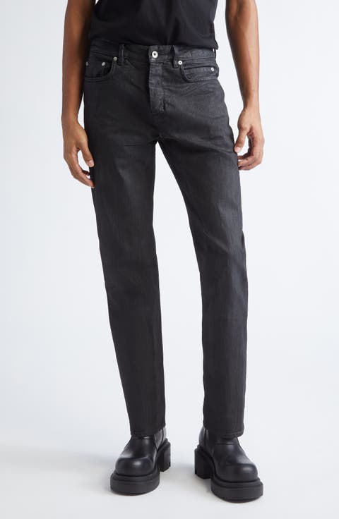 Fog Cut Coated Jeans (Black Wax)