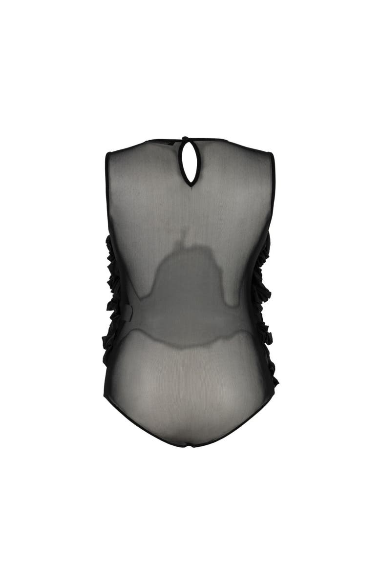 Nocturne Tulle Body with Ruffle Detail, Alternate, color, 