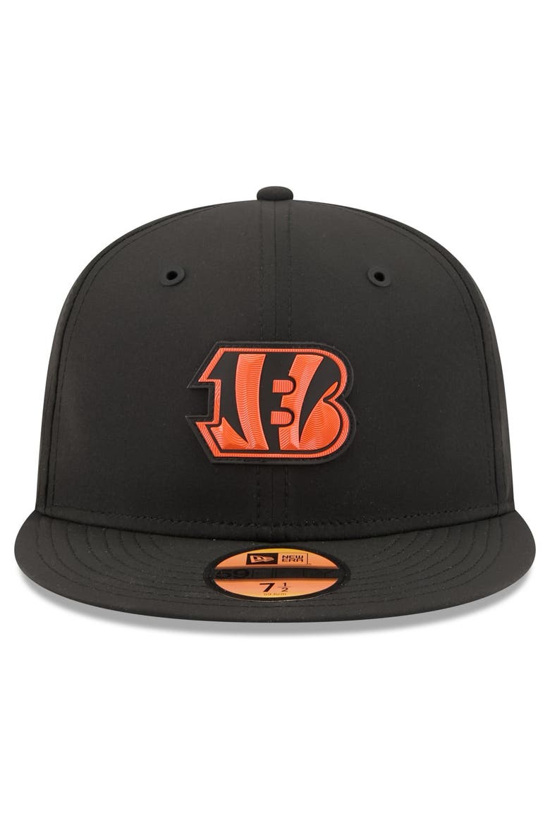 Men's New Era Black Cincinnati Bengals 2026 Sideline 59FIFTY Fitted Hat, Alternate, color, Black