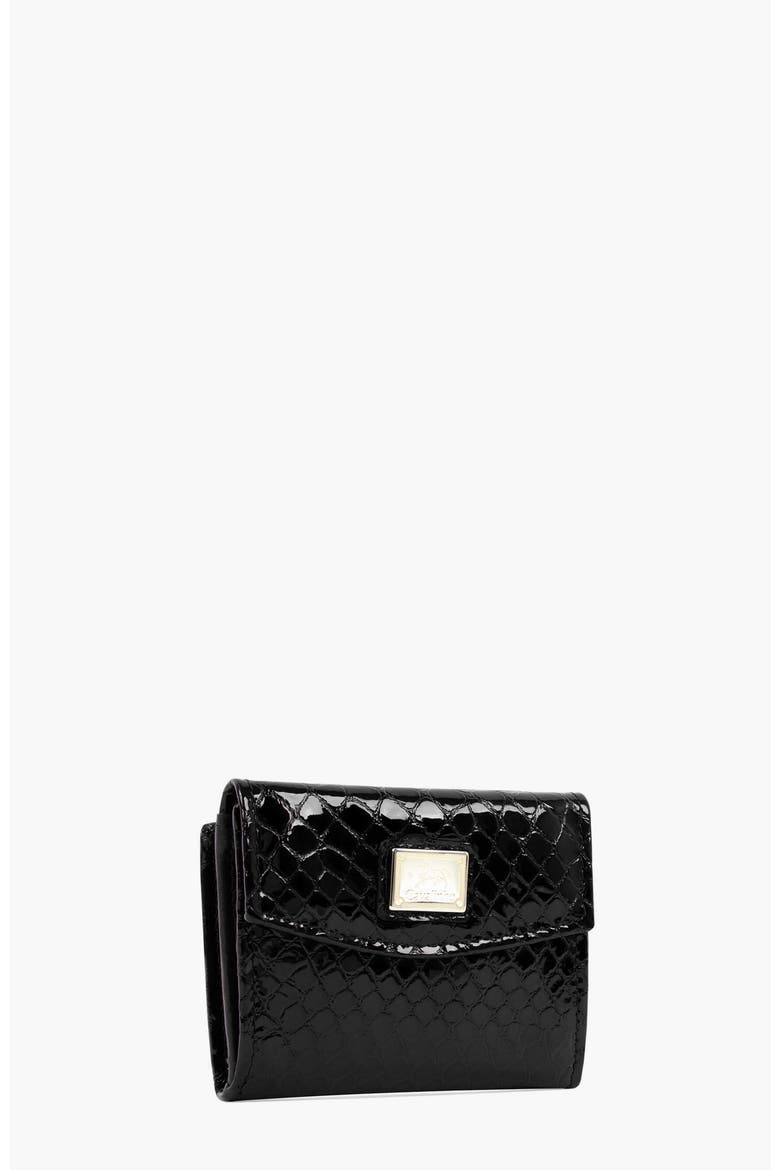 Gallop 530 Mini Patent Leather Wallet, Alternate, color, Black