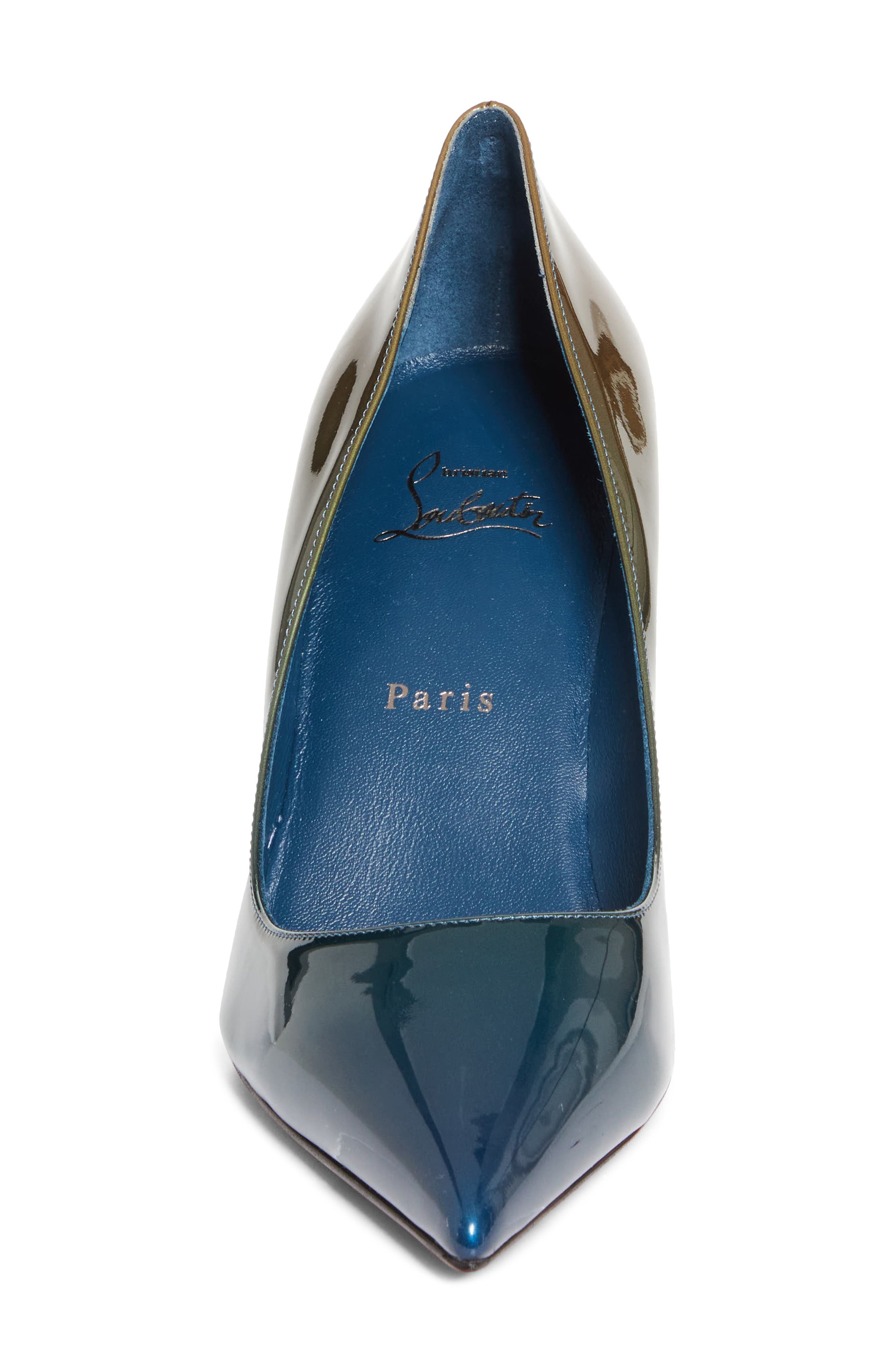 Christian Louboutin Miss Z Pointed Toe Pump, Alternate, color, Last Night/ Bronzo