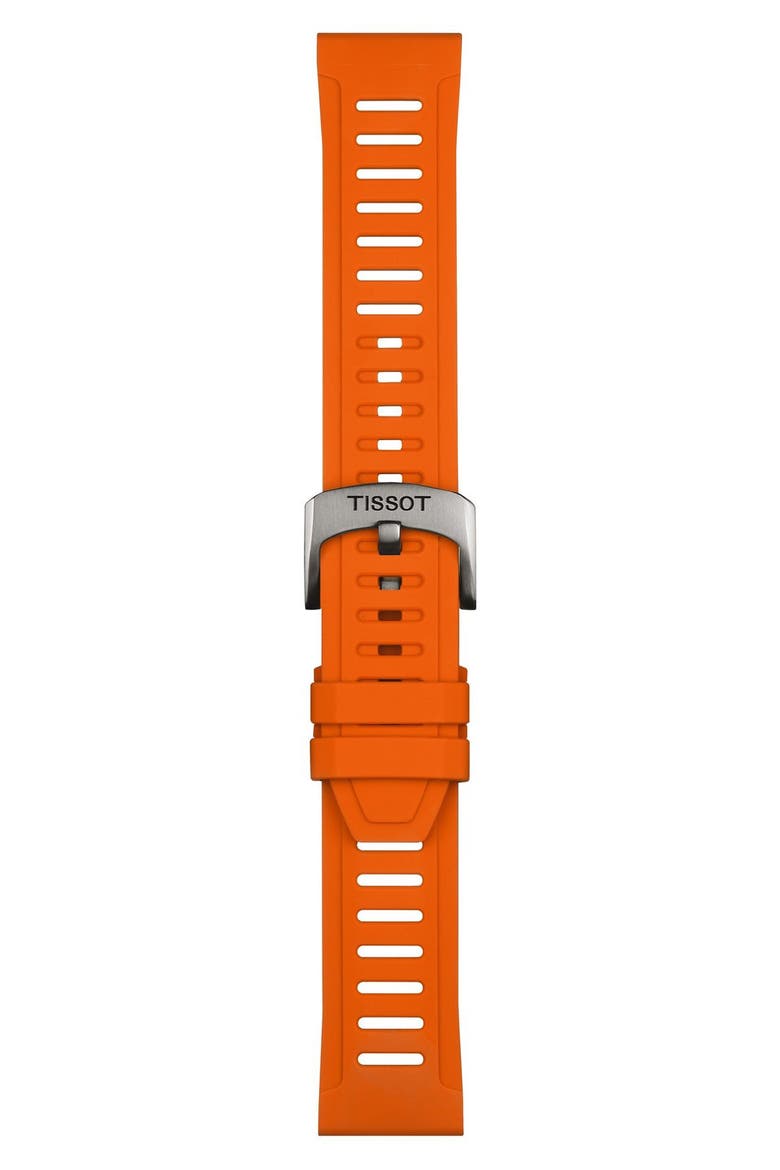 T-Touch Connect Sport Solar Smart Silicone Strap Watch, 42mm, Alternate, color, ORANGE