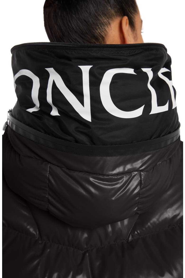 Huppe Nylon Down Puffer Jacket, Alternate, color, BLACK
