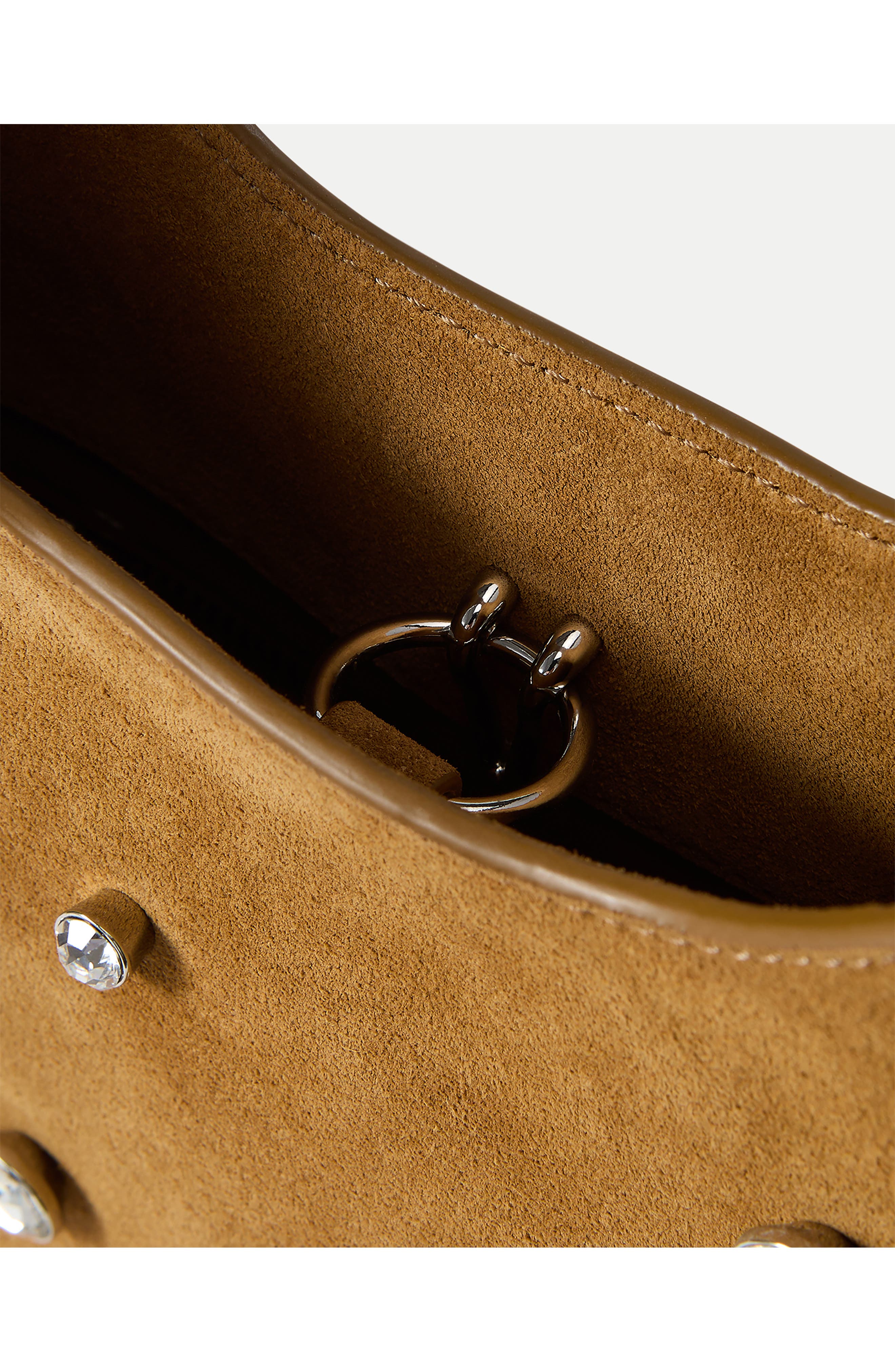 Veronica Beard Small Crystal Loop Bag, Alternate, color, Acorn
