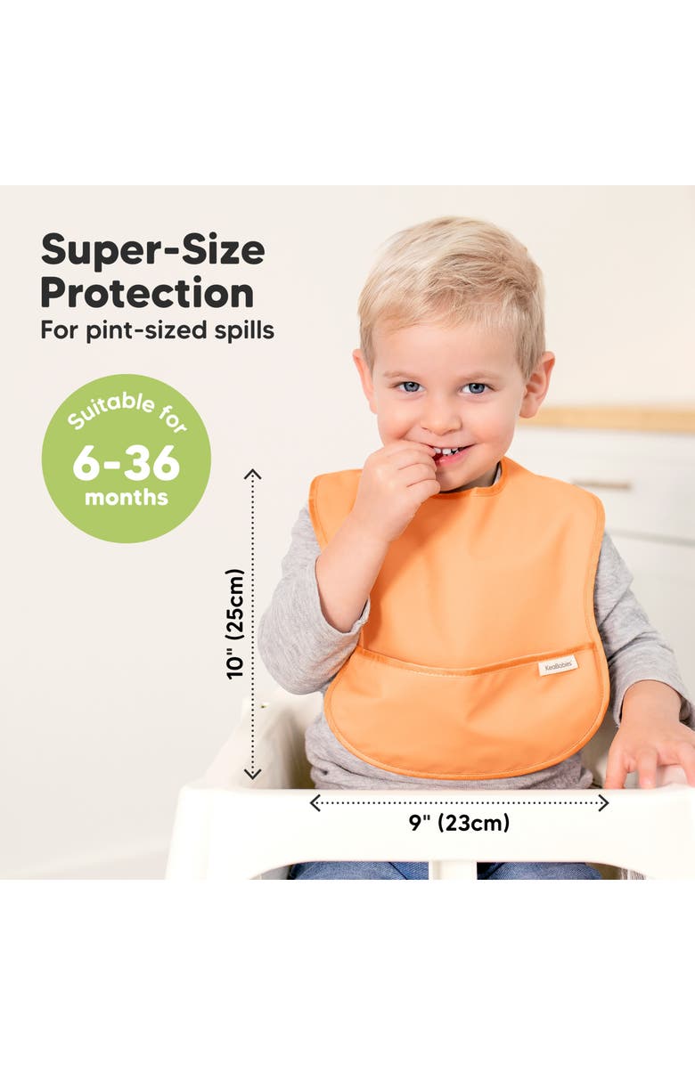 KeaBabies 3-Pack Presto Waterproof Bibs, Alternate, color, Basics