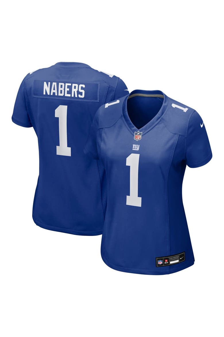 Women's Nike Malik Nabers  Royal New York Giants Game Jersey, Main, color, Royal