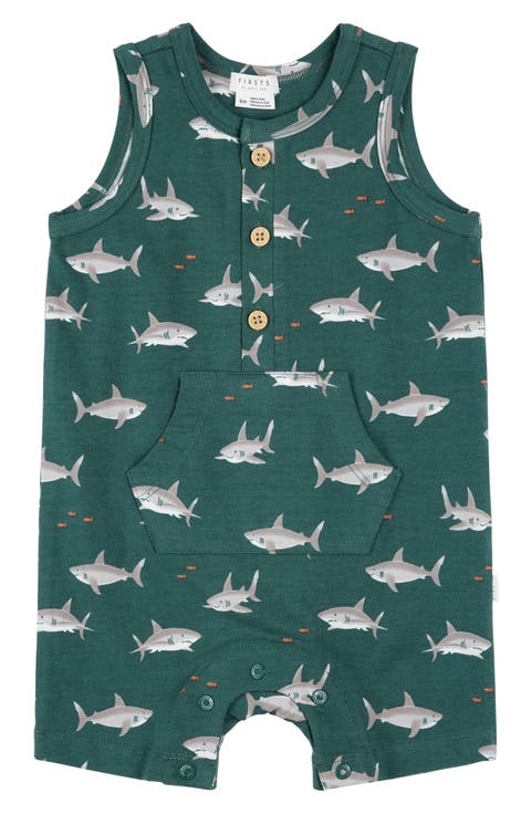 Shark Print Romper (Baby)