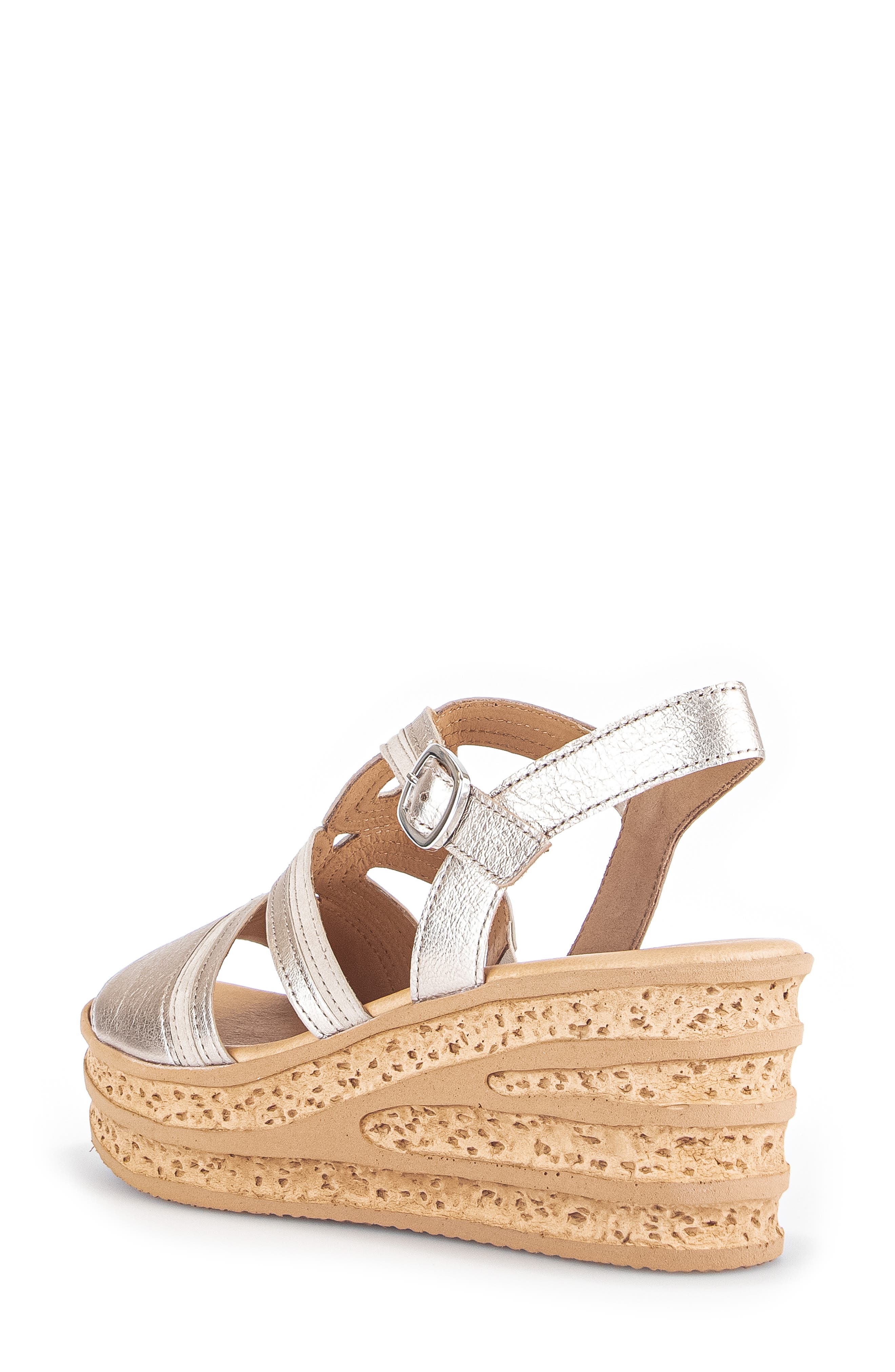 Gabor 44.655 Platform Wedge Sandal, Alternate, color, Puder