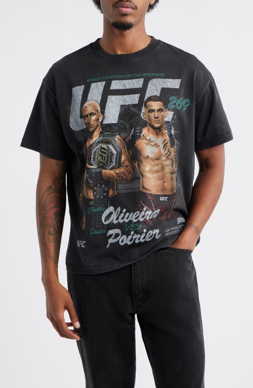 ID Supply Co UFC 269 Oliveria Vs Poirier Graphic T-Shirt in Washed Black  product