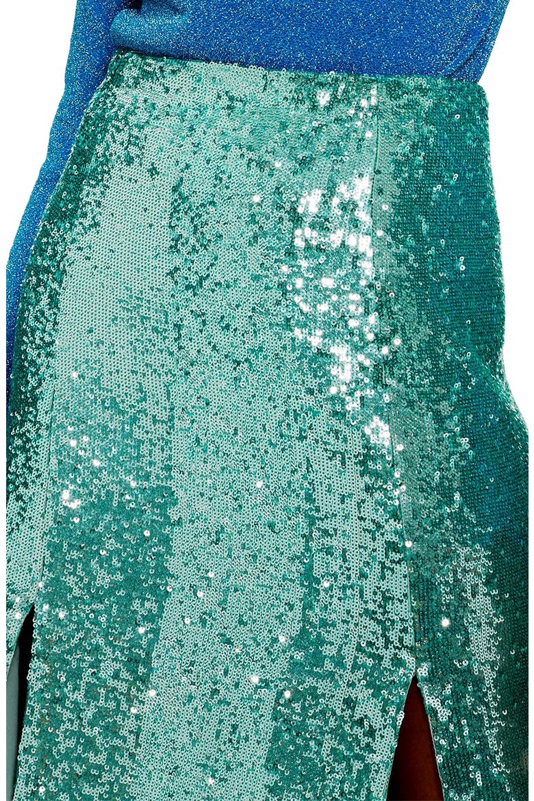 Sequin Skirt, Alternate, color, MINT