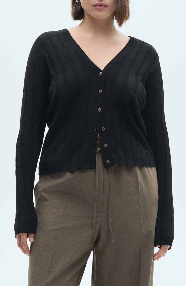 MANGO Knit Cardigan, Alternate, color, 