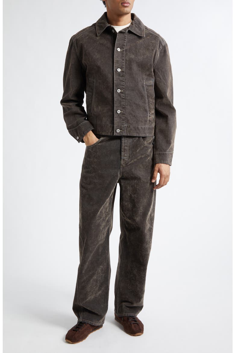 La Vest Mirada de Nîmes Denim Jacket, Alternate, color, KHAKI
