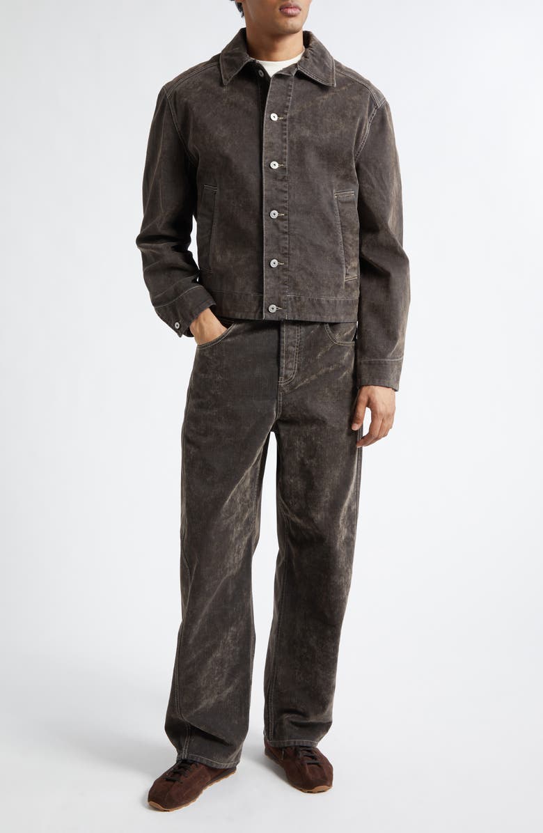 Jacquemus La Vest Mirada de Nîmes Denim Jacket, Alternate, color, Khaki