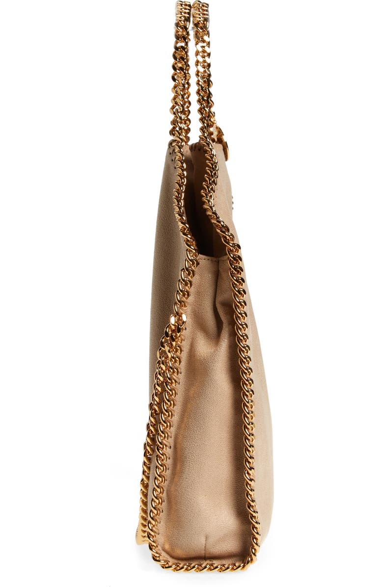 Stella McCartney Falabella Faux Leather Foldover Tote, Alternate, color, 9300 Butter Cream