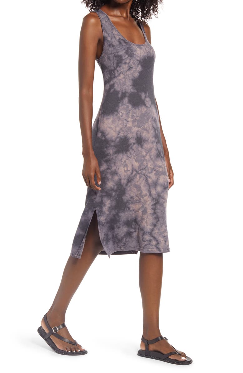 Treasure & Bond Sleeveless Dip Dye Tank Dress, Main, color, 