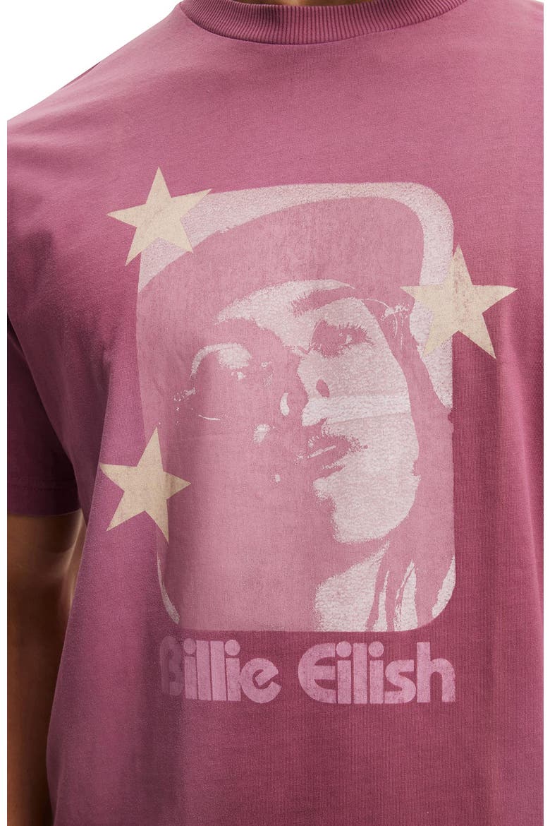Men's Cropped Fit Music T-Shirt, Alternate, color, Heather Rose  Billie Eilish