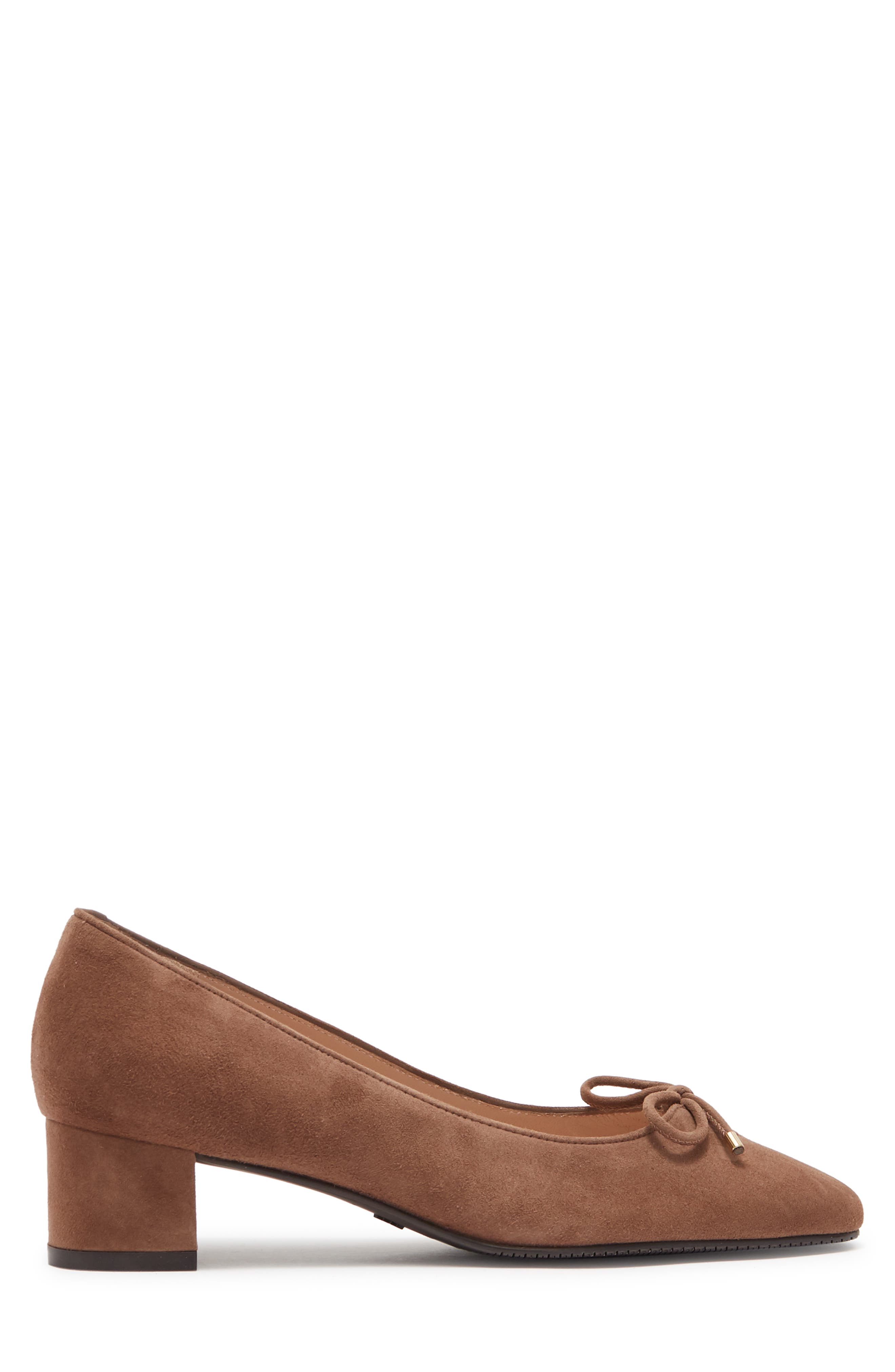 Stuart Weitzman Gabby Bow Pump, Alternate, color, Taupe