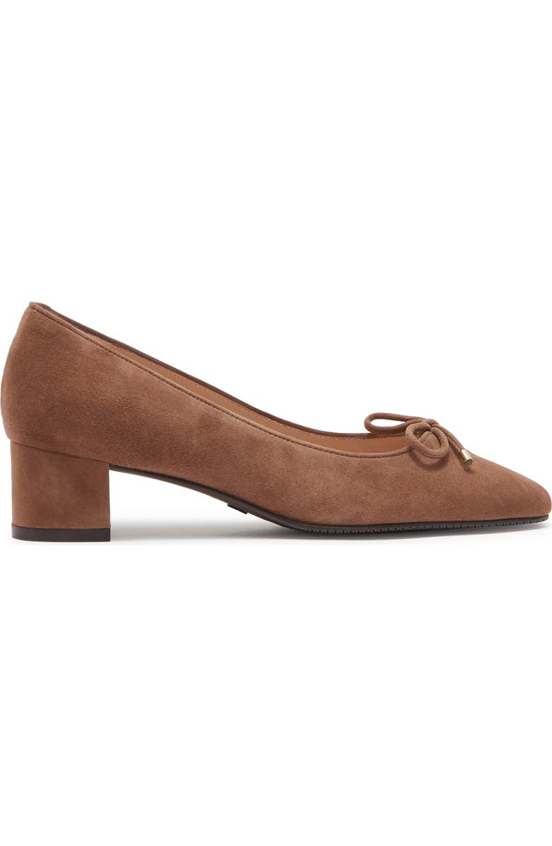 Stuart Weitzman Gabby Bow Pump, Alternate, color, Taupe