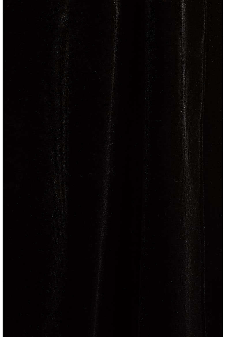 Natalie Velvet Robe, Alternate, color, BLK BLACK