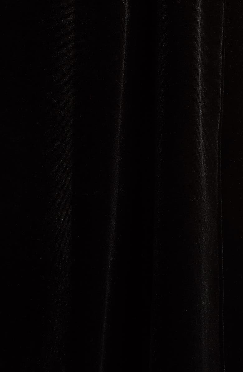 Natori Natalie Velvet Robe, Alternate, color, Blk Black