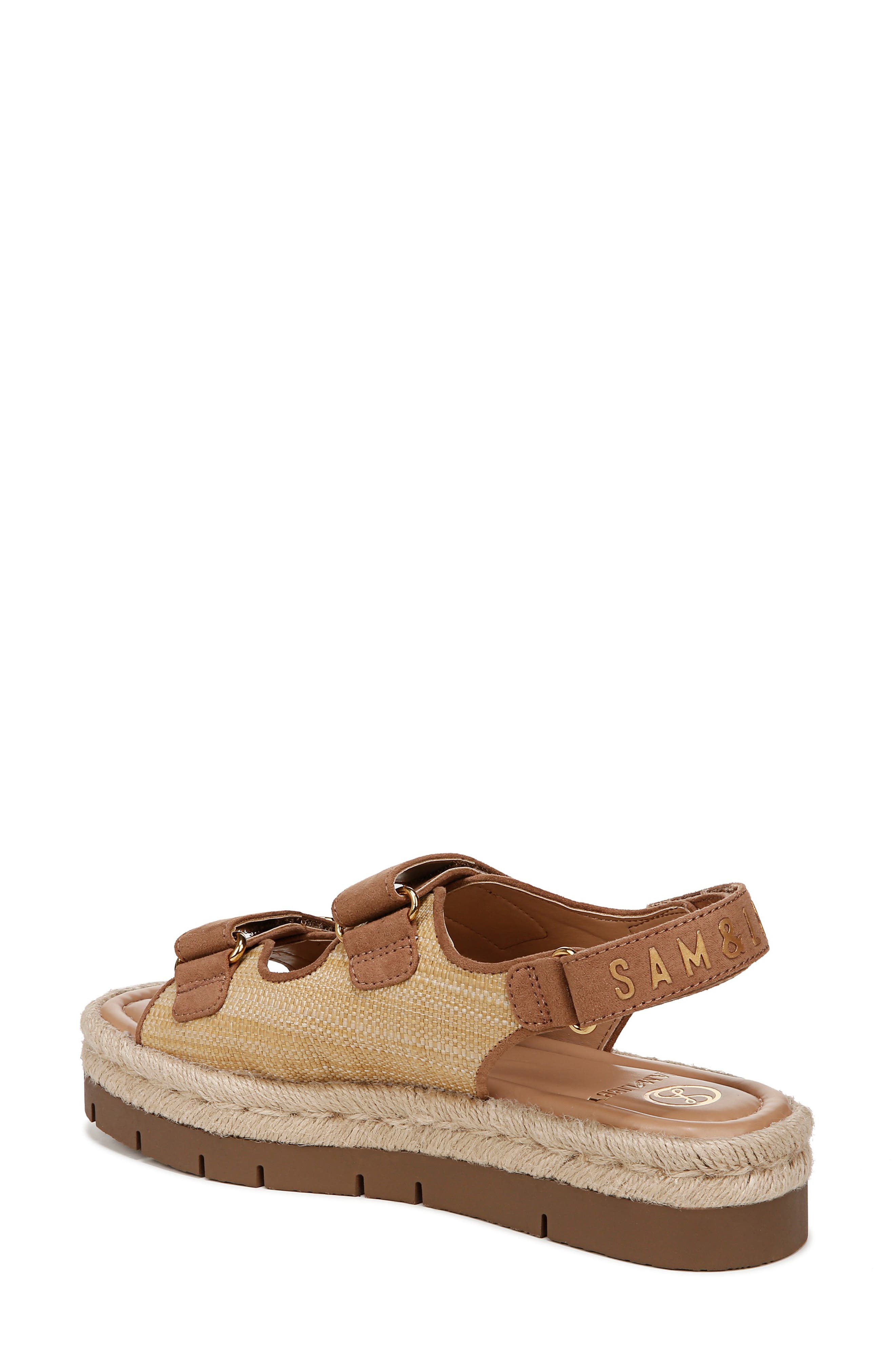 SAM & LIBBY Austin Platform Sandal, Alternate, color, Natural Multi/ Toffee