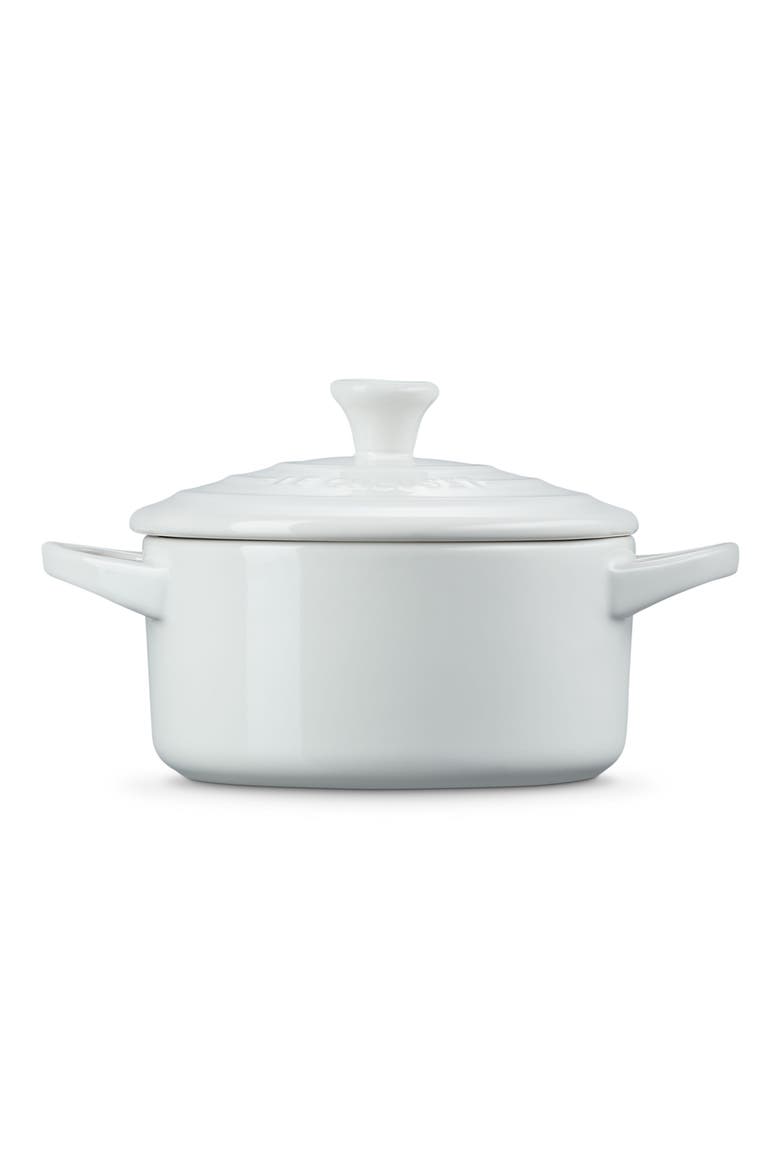Mini Round Cocotte, Alternate, color, WHITE