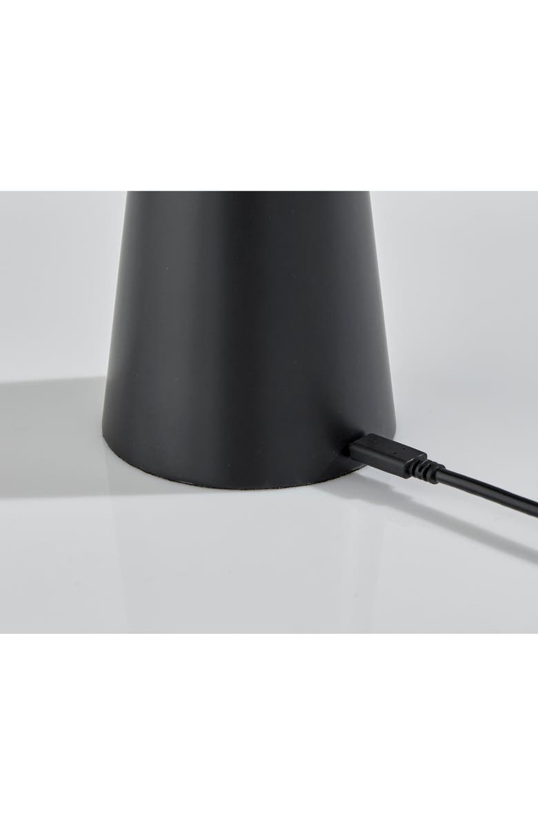 ADESSO LIGHTING Jacky Cordless LED Table Lamp, Alternate, color, Black