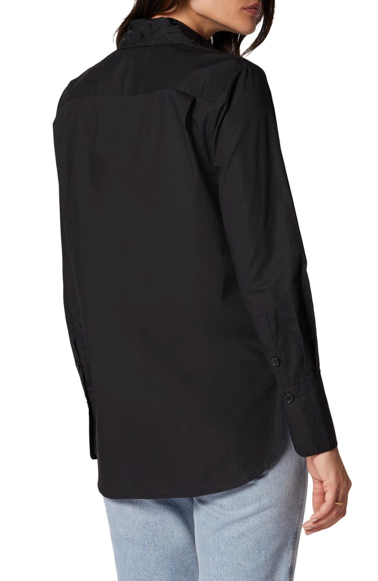 Equipment Quinne Embroidered Collar Cotton Button-Up Blouse, Alternate, color,