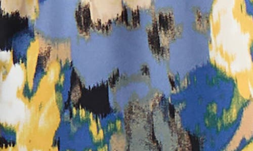 Kasper Abstract Print Hardware Detail Sleeveless Knit Top In Multi