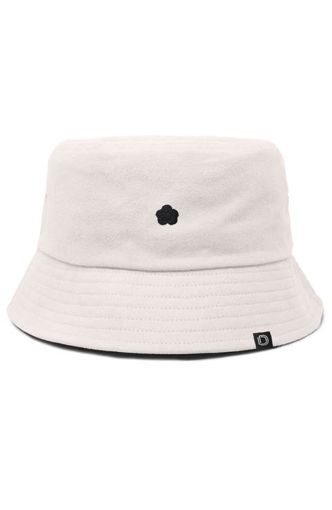 Womens Lil Flower Cotton Bucket Hat