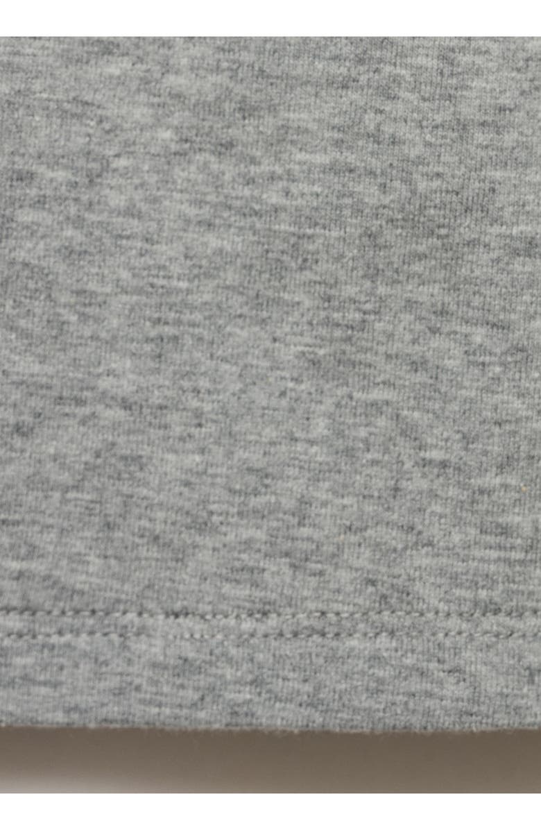 MANGO 3D Flower Stretch Cotton T-Shirt, Alternate, color, Medium Heather Grey