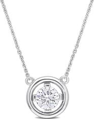 DELMAR Lab Created Moissanite Pendant Necklace