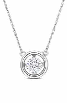 DELMAR Lab Created Moissanite Pendant Necklace