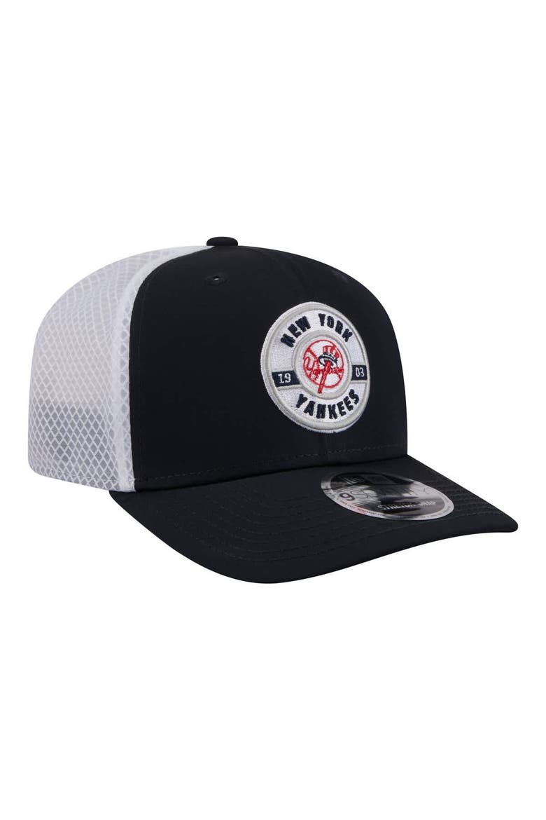 Men's New Era  Navy New York Yankees Active 9SEVENTY Adjustable Trucker Hat, Alternate, color, Navy
