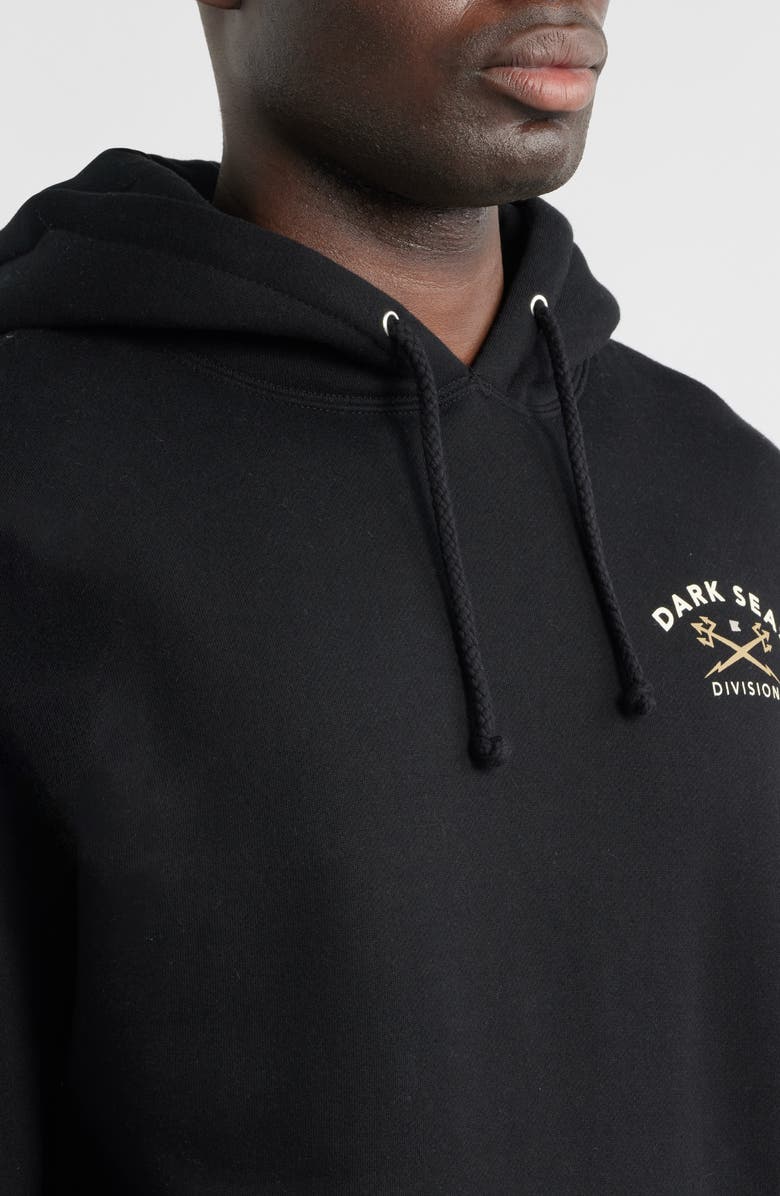 DARK SEAS Headmaster III Fleece Pullover Hoodie, Alternate, color, Black
