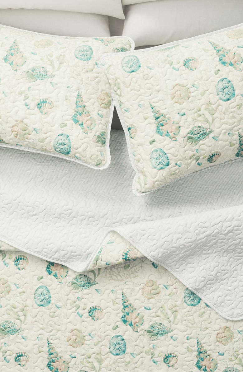 Woven & Weft Coastal Seashell Quilt & Sham Set, Alternate, color, Shells